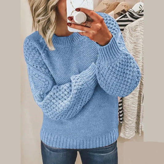 Warm and stylish women's knit sweater