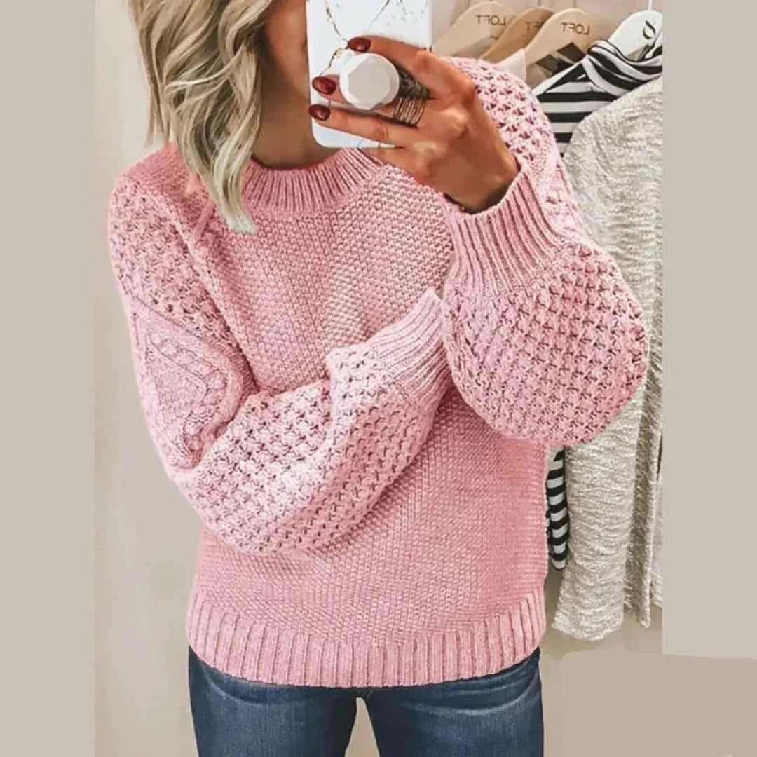 A versatile knitted sweater for all seasons