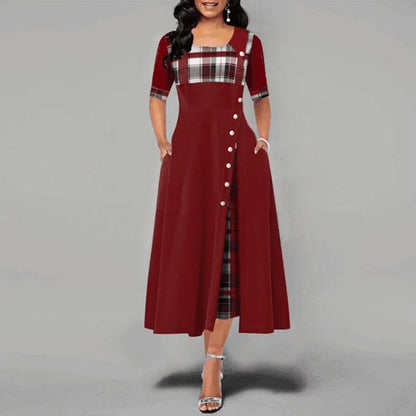 Jacqueline - Dress with button details