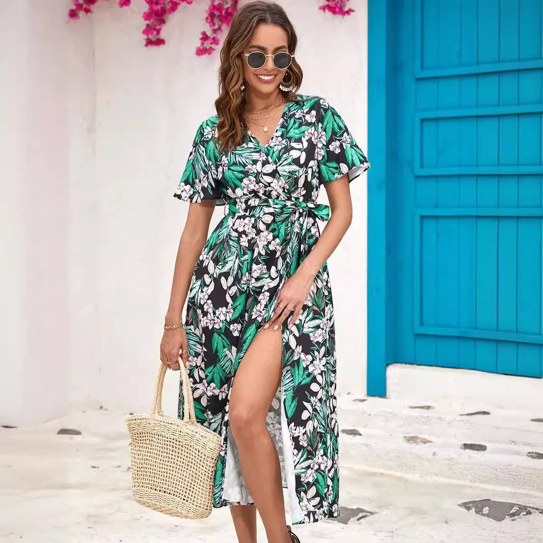 Janice - Elegant Floral Dress