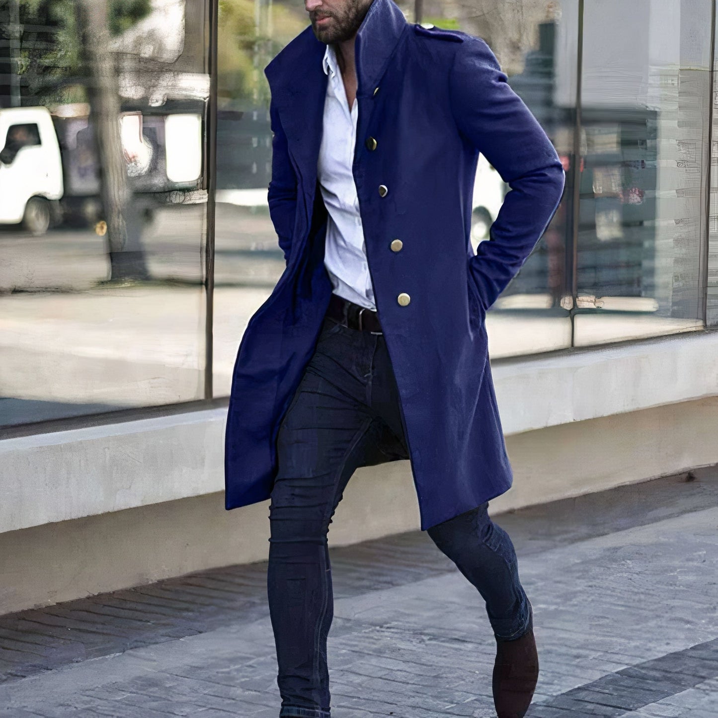 Fashionable trench coat for men - Jas