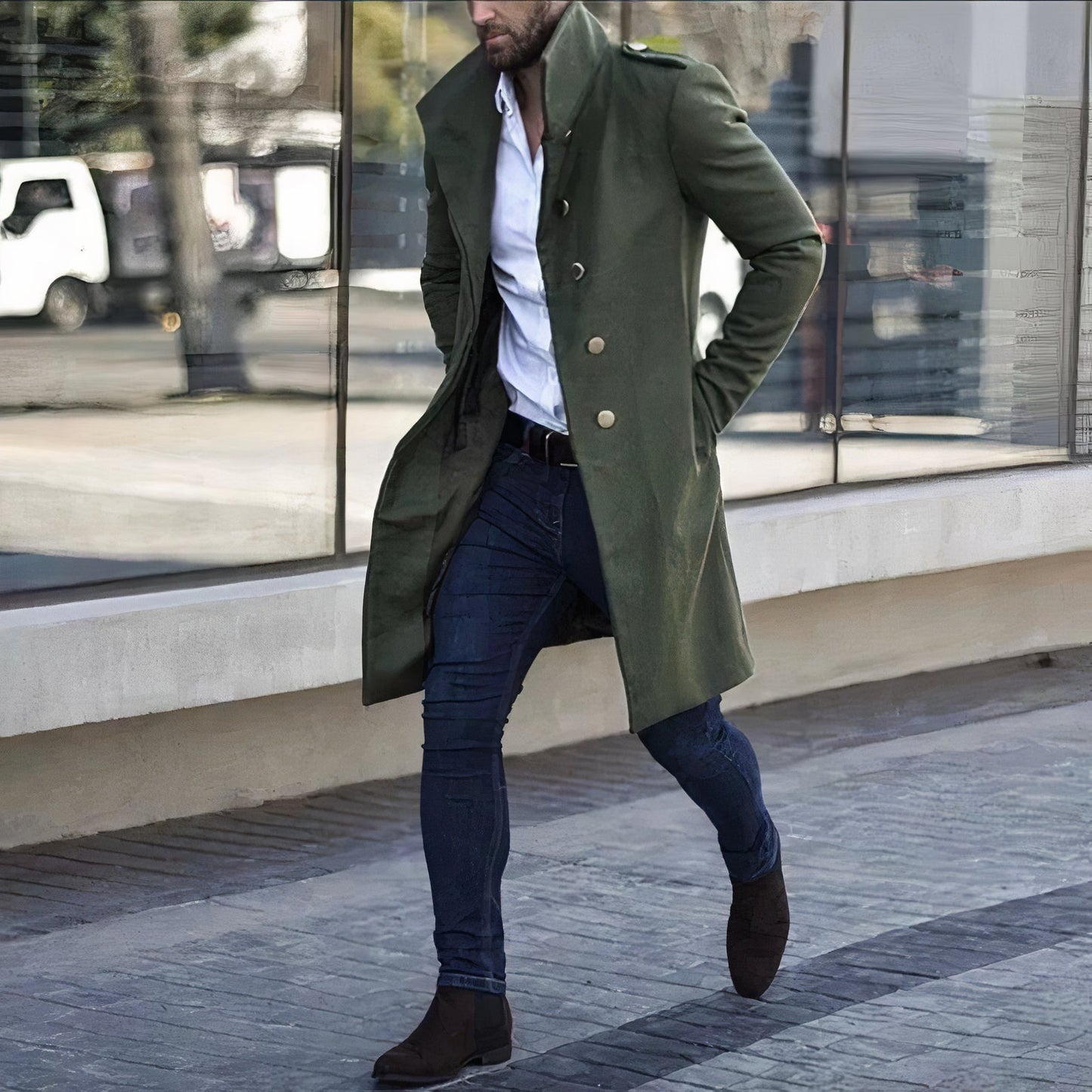 Fashionable trench coat for men - Jas