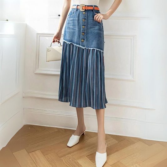 Joana - Elegant Denim Skirt