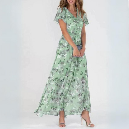 Jolanda - Elegant Floral Print Dress