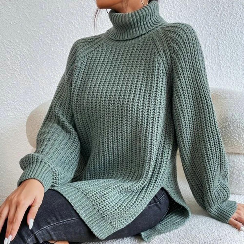 Elegant turtleneck knit sweater - Kaliyah