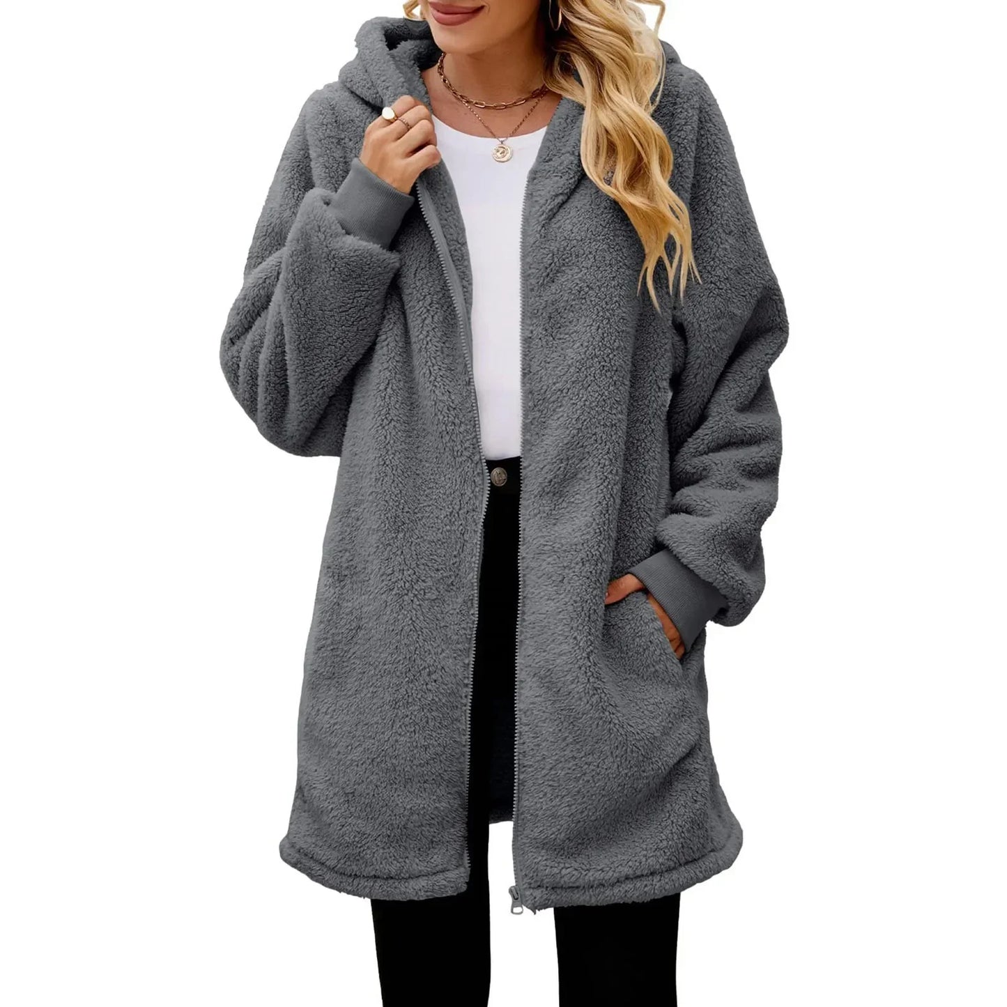 Warm teddy coat women - Karlie