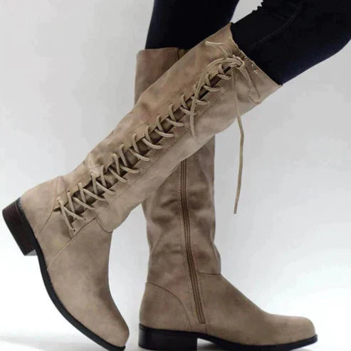 Acey -Elegant lace-up boots