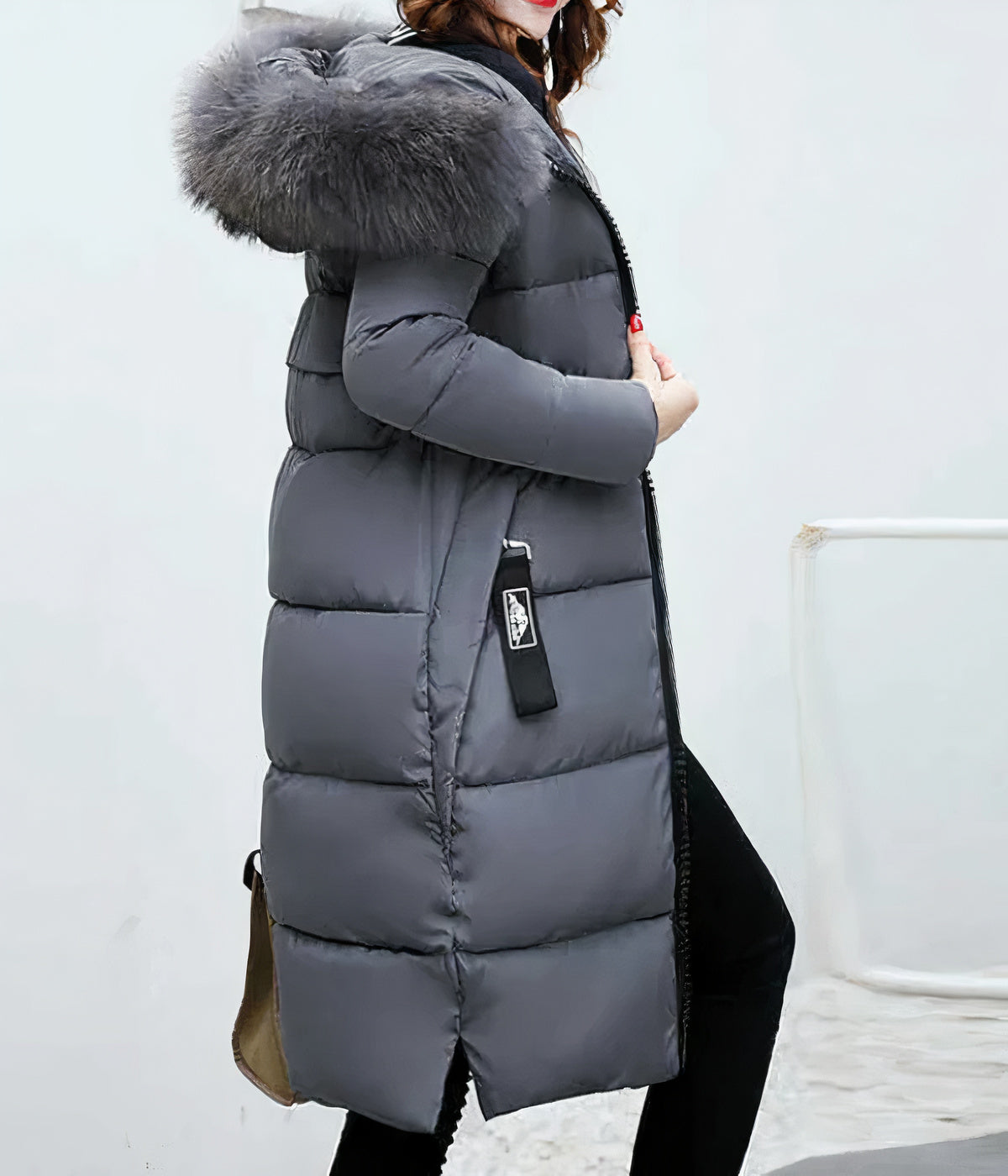 Long coat with fur collar - Kora