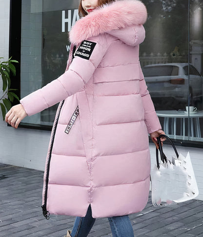 Long coat with fur collar - Kora