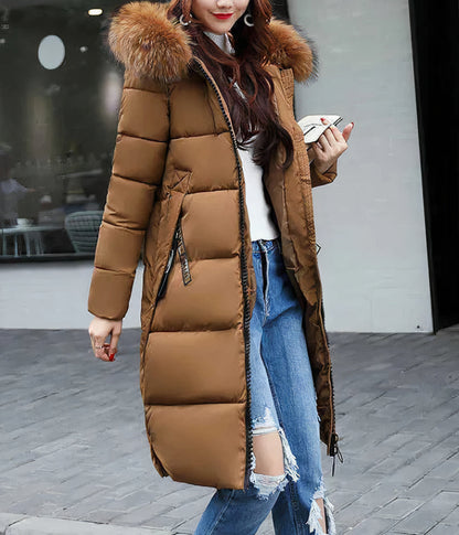 Long coat with fur collar - Kora