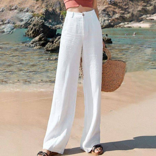 Kaitlyn - Cotton linen trousers