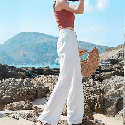 Kaitlyn - Cotton linen trousers