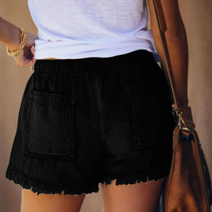 Katie - Elegant Cotton Women's Shorts