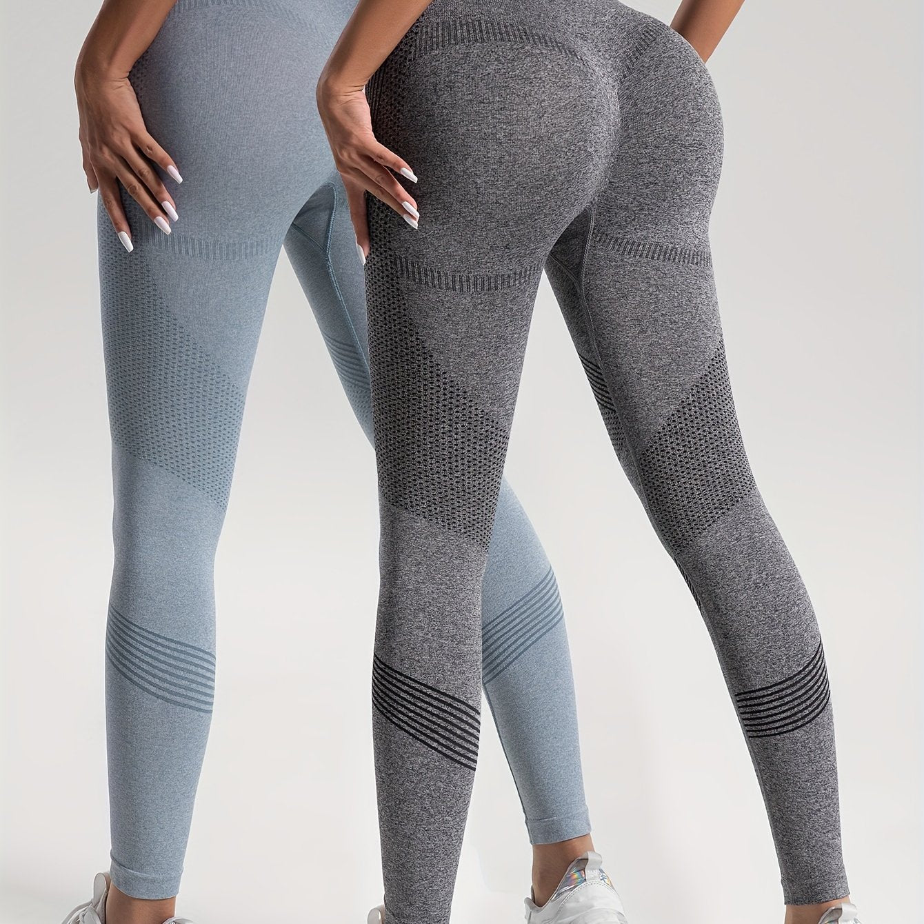 Jess-Mode | Elegance Set of 2 Dotted Fitness Leggings For Stylish Workouts