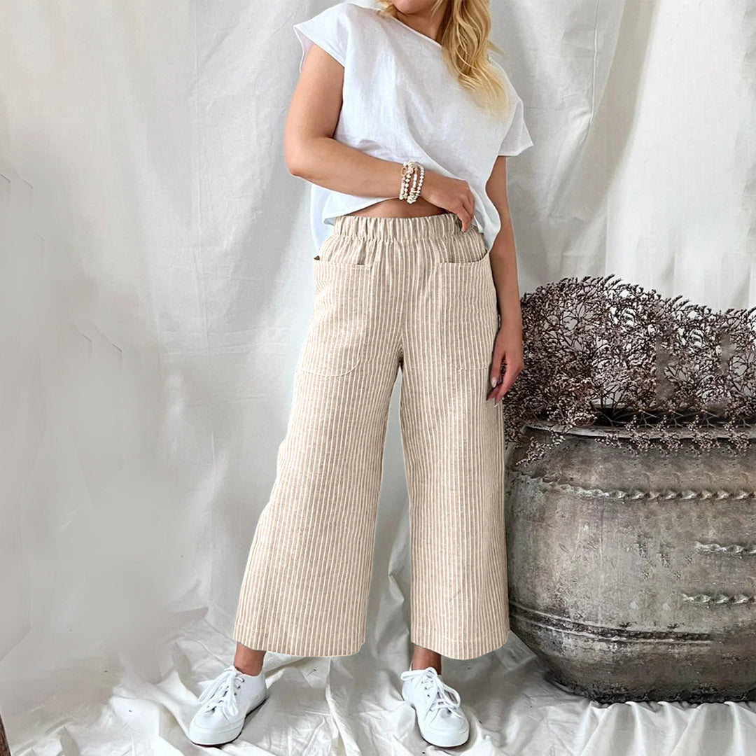 Margaux - Striped leisure pants