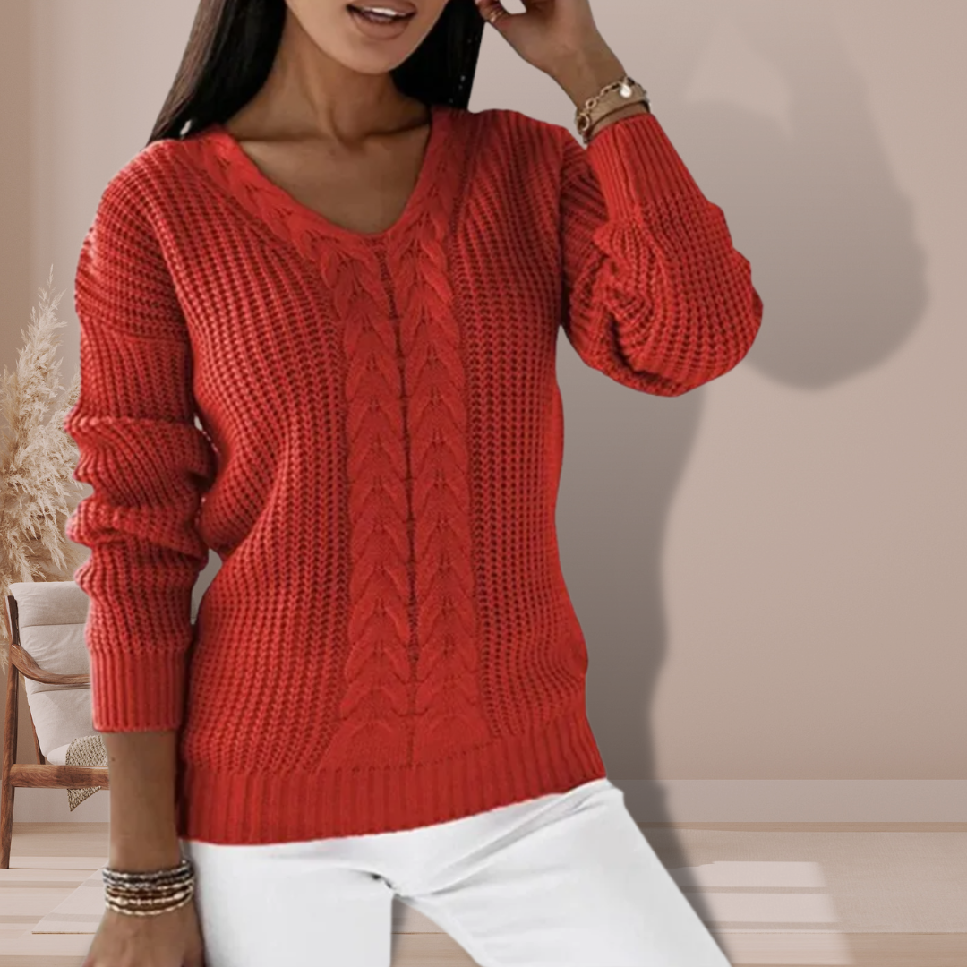 Women's winter warm knit sweater