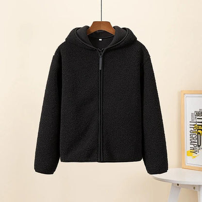 Long-sleeved hoodie with zipper - Lisbet