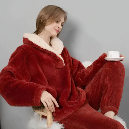 Fleece pyjama set for women - Londyn