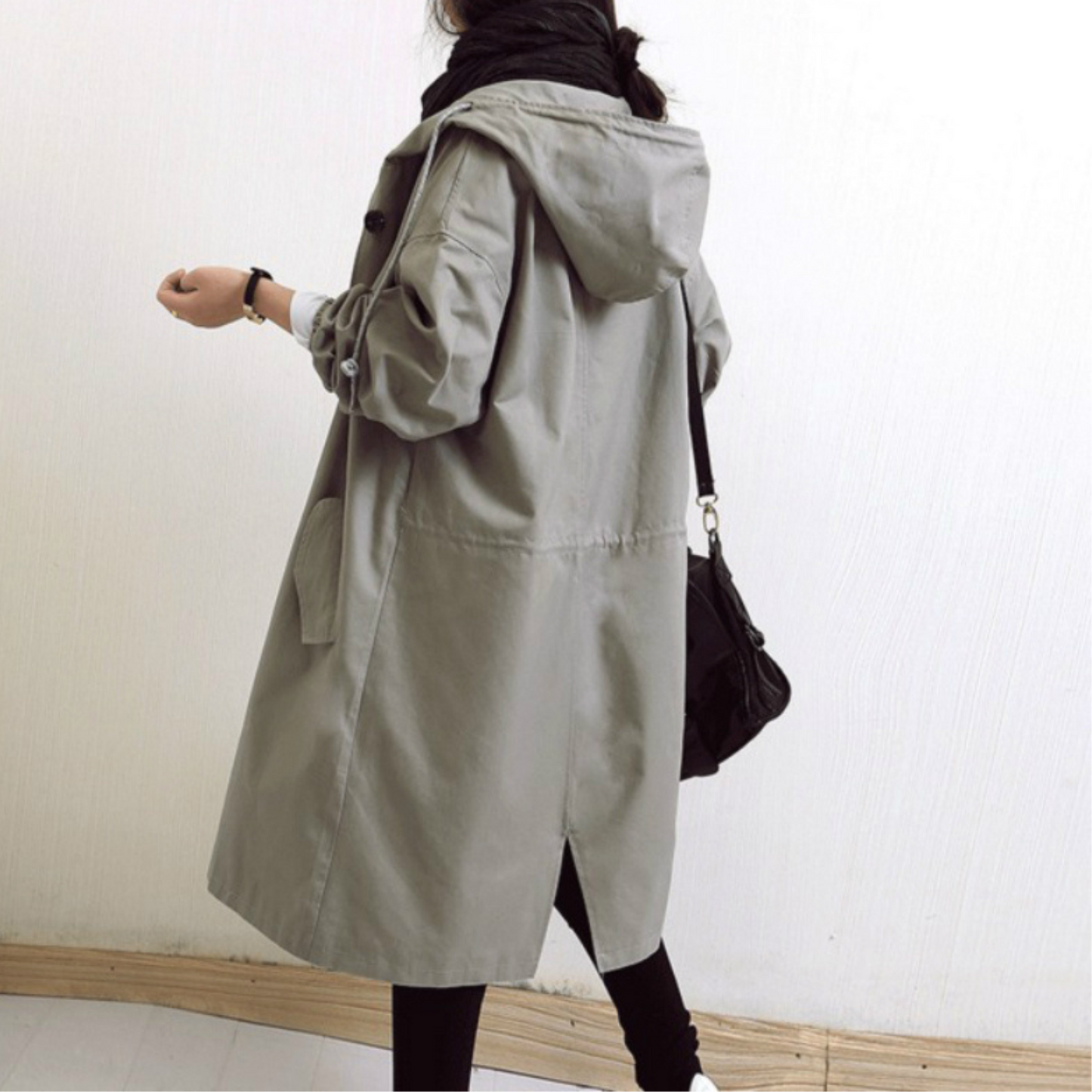 Long trench coat for women