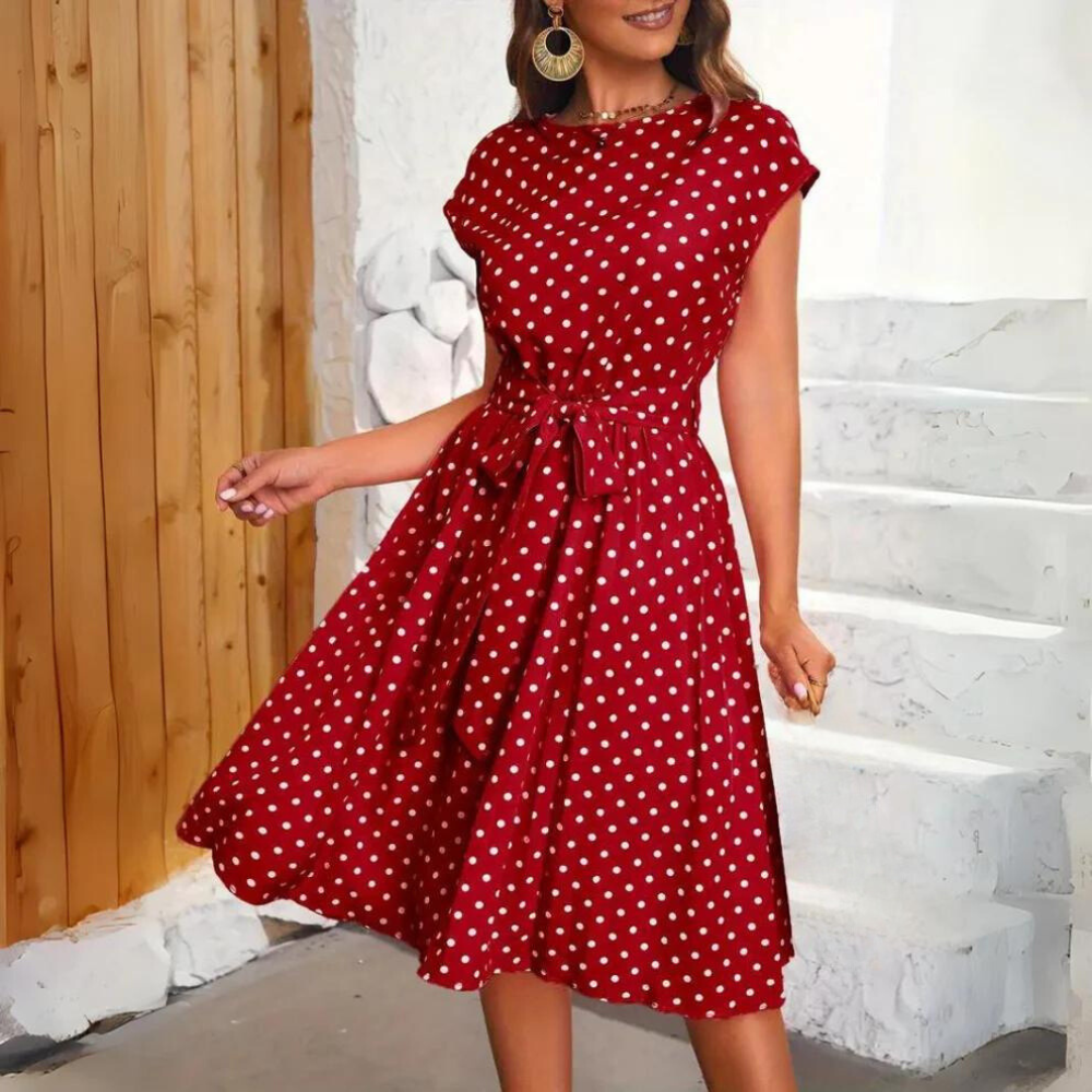 Lara - Elegant Dots Dress