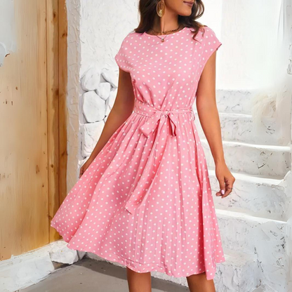 Lara - Elegant Dots Dress