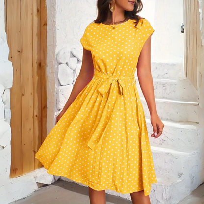 Lara - Elegant Dots Dress