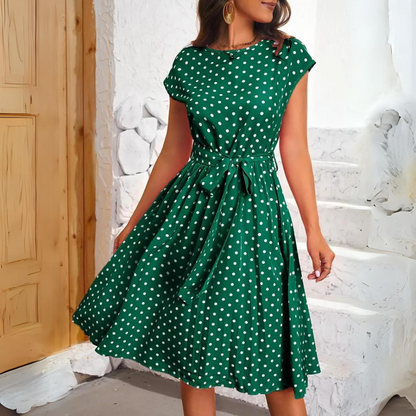 Lara - Elegant Dots Dress