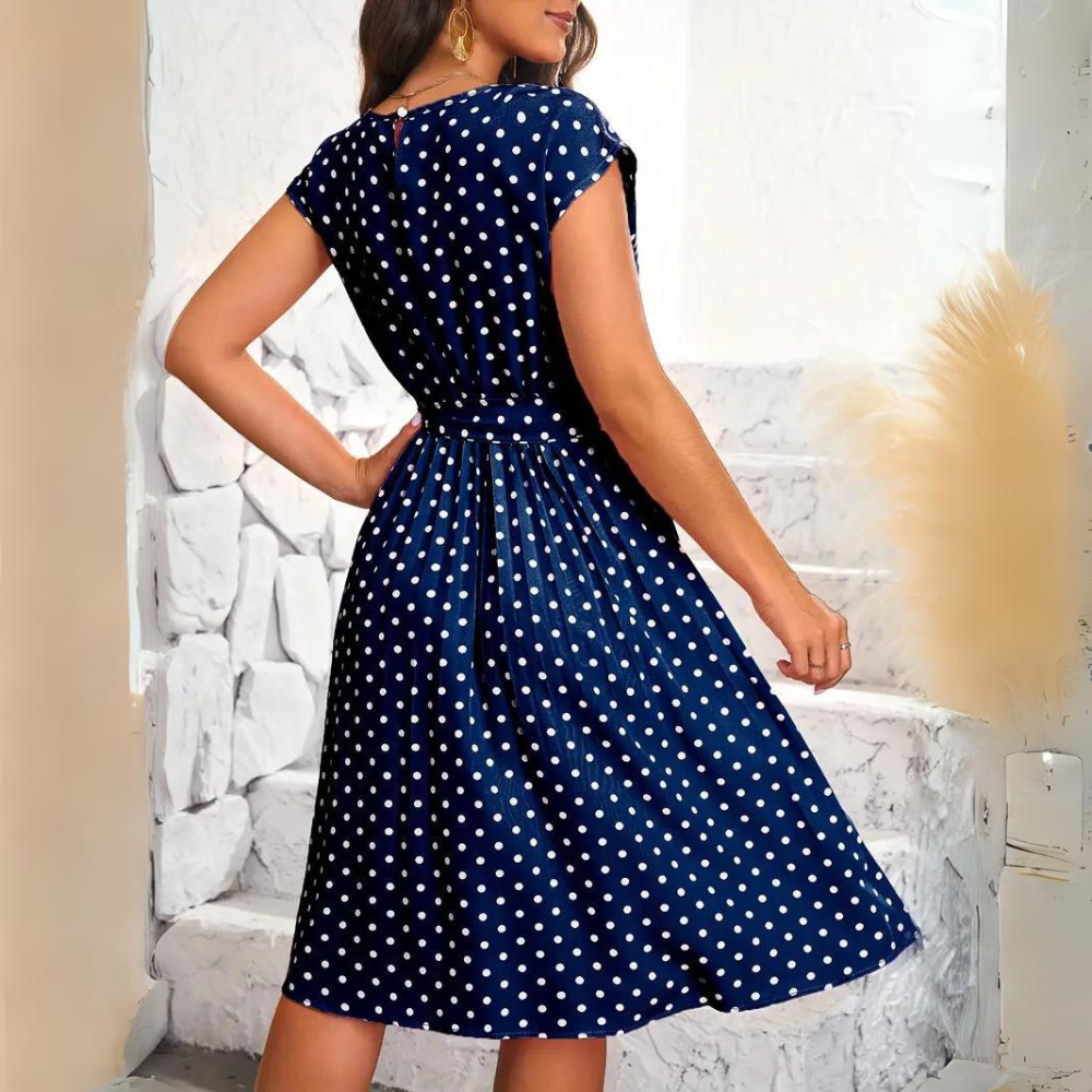 Lara - Elegant Dots Dress