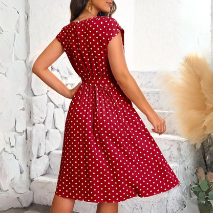 Lara - Elegant Dots Dress