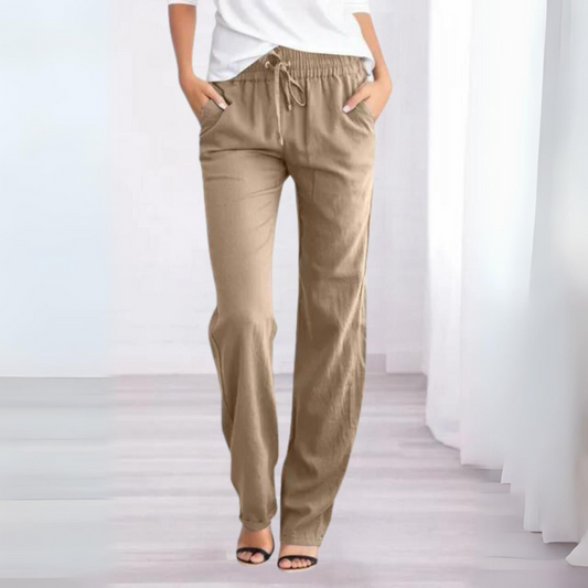 Leah - Women's cotton trousers