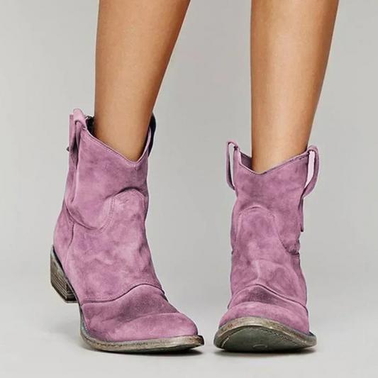 Esmée | Leather cowboy boots for women