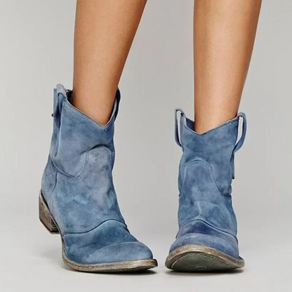 Esmée | Leather cowboy boots for women