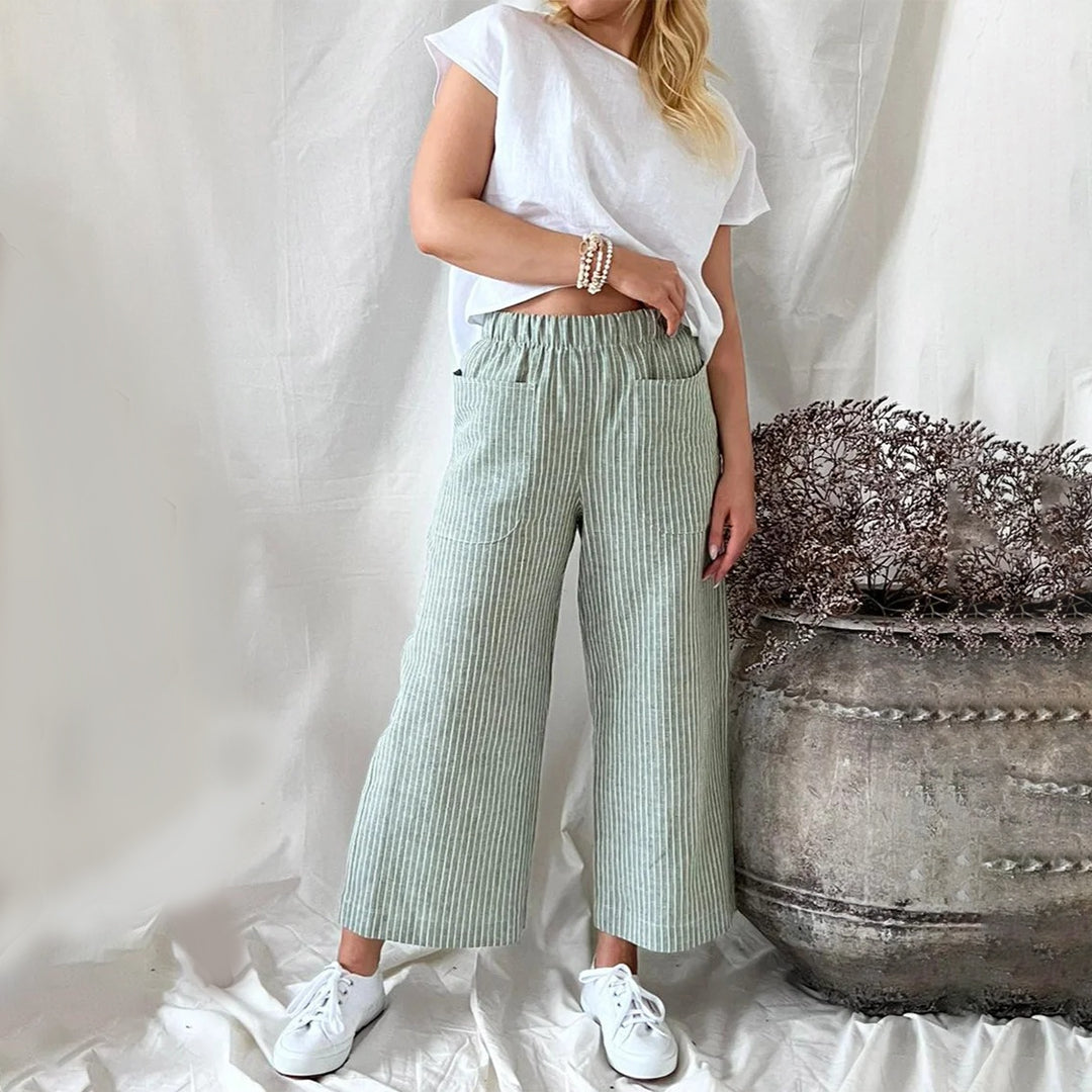 Margaux - Striped leisure pants