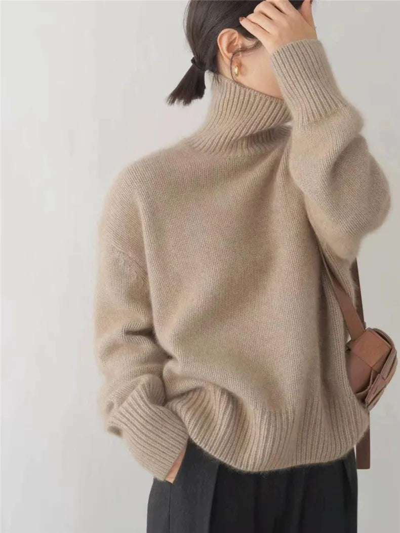 Women's turtleneck sweater