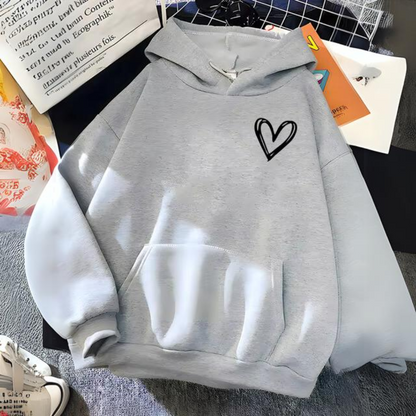 Jess | Sweatshirt with simple heart print