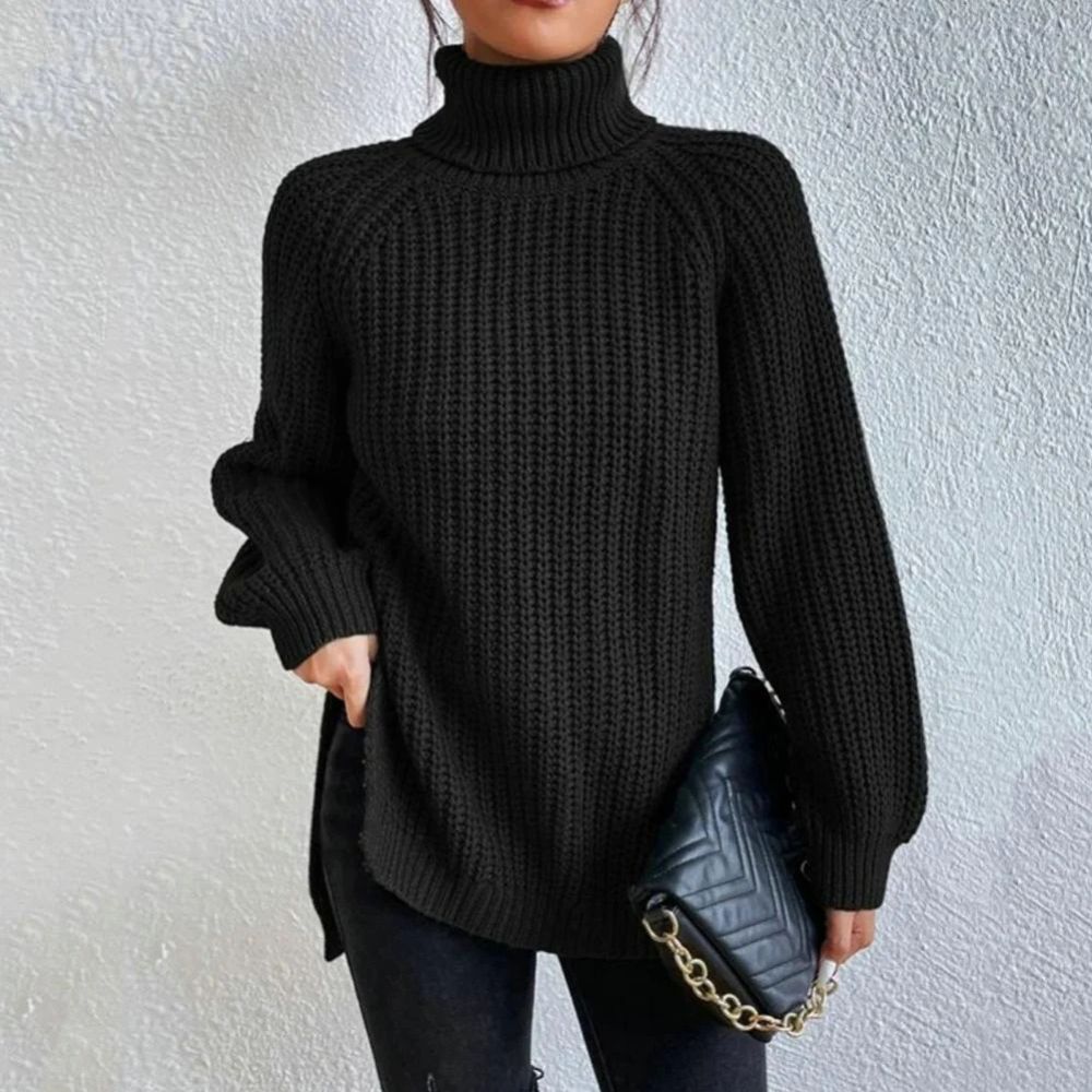 Elegant sweater with turtleneck - Loren