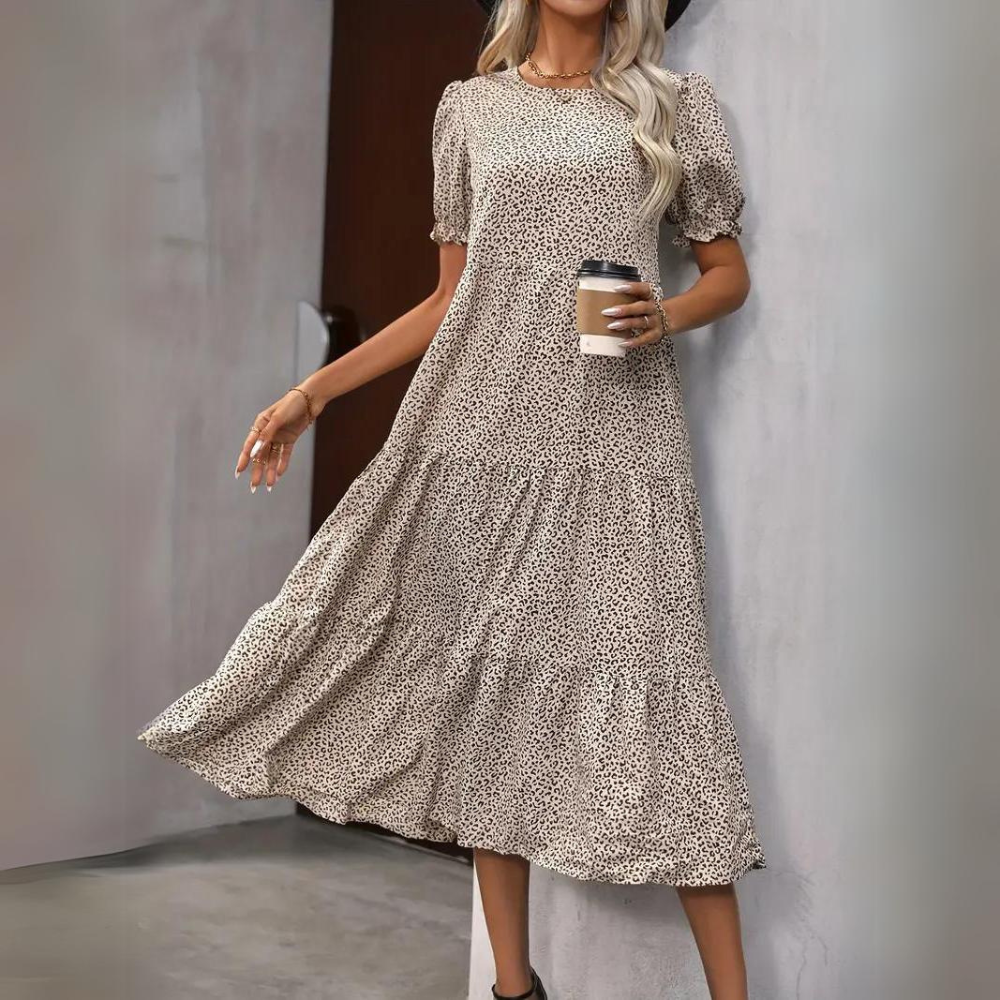 Fate - Elegant Puff Sleeve Dress