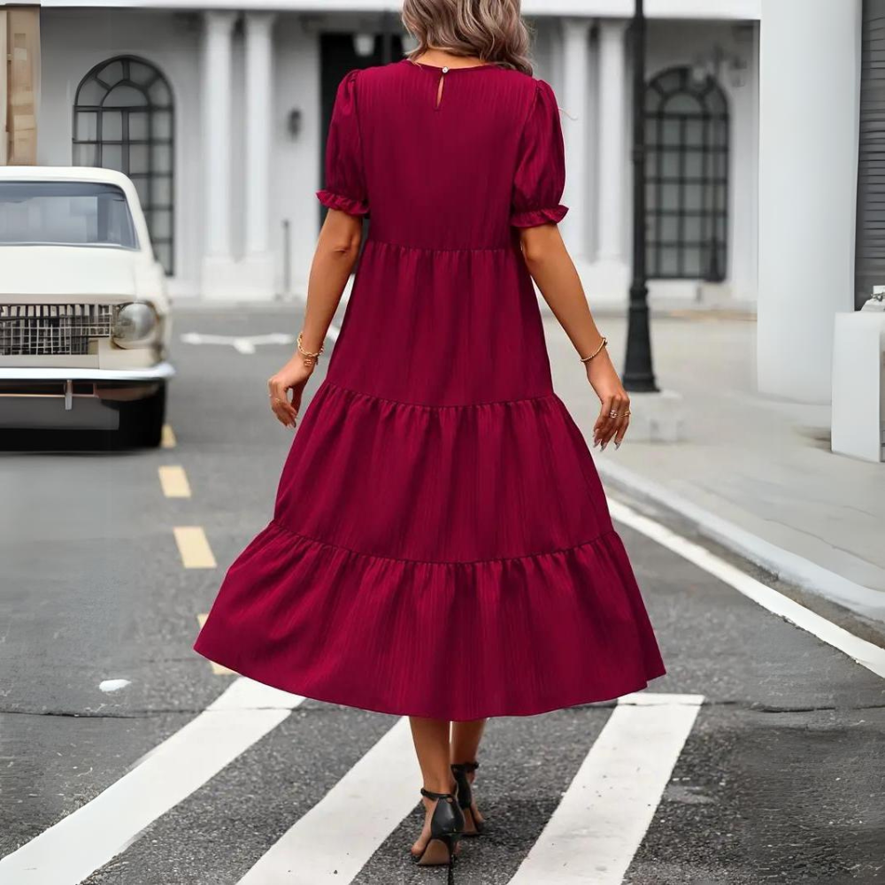 Fate - Elegant Puff Sleeve Dress