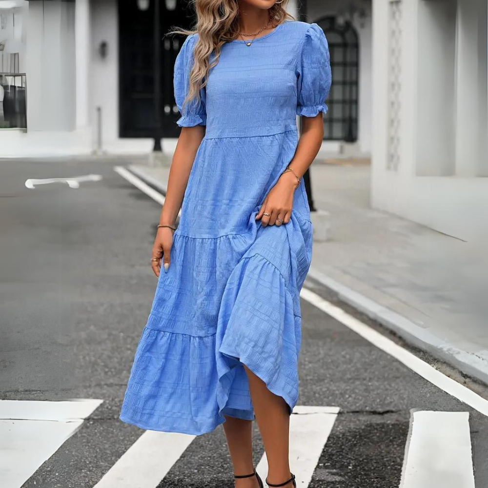 Fate - Elegant Puff Sleeve Dress