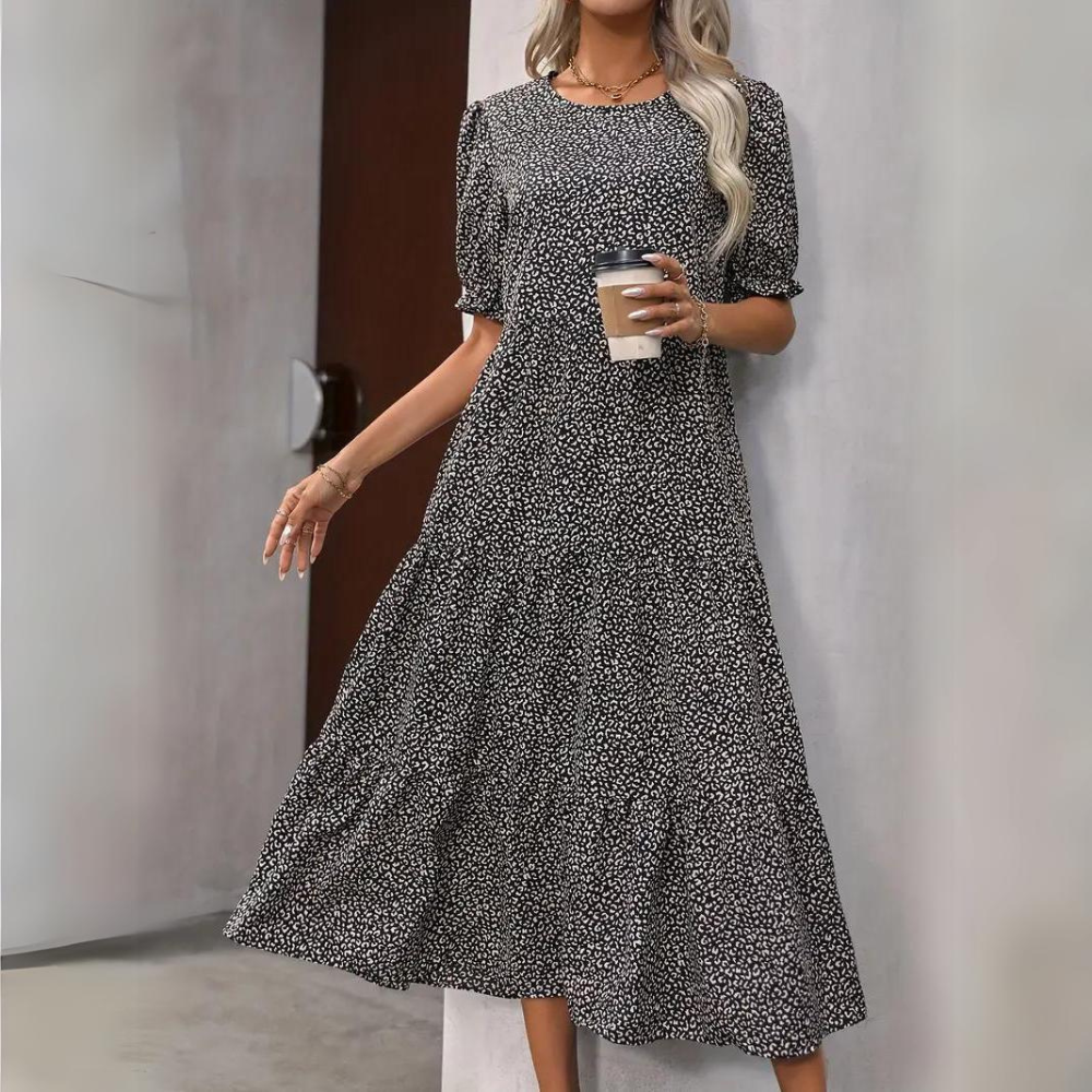 Fate - Elegant Puff Sleeve Dress