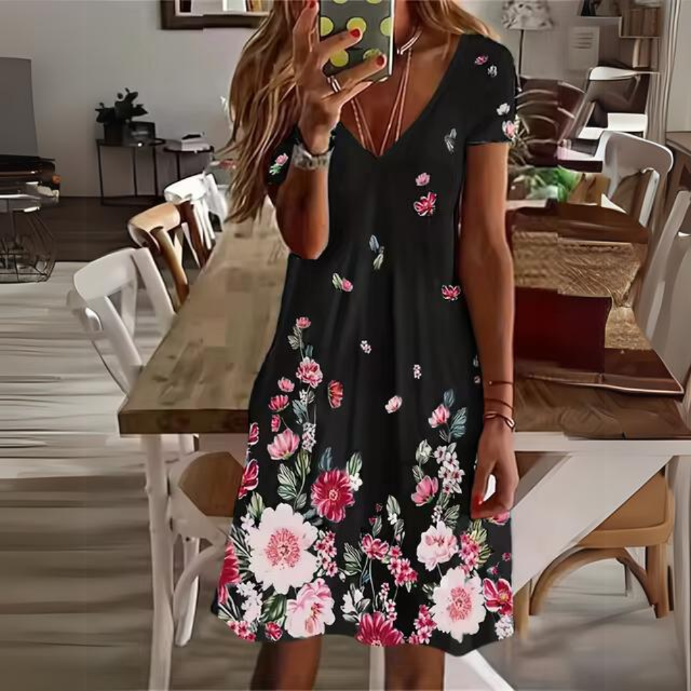 Luisa - Elegant Floral Dress