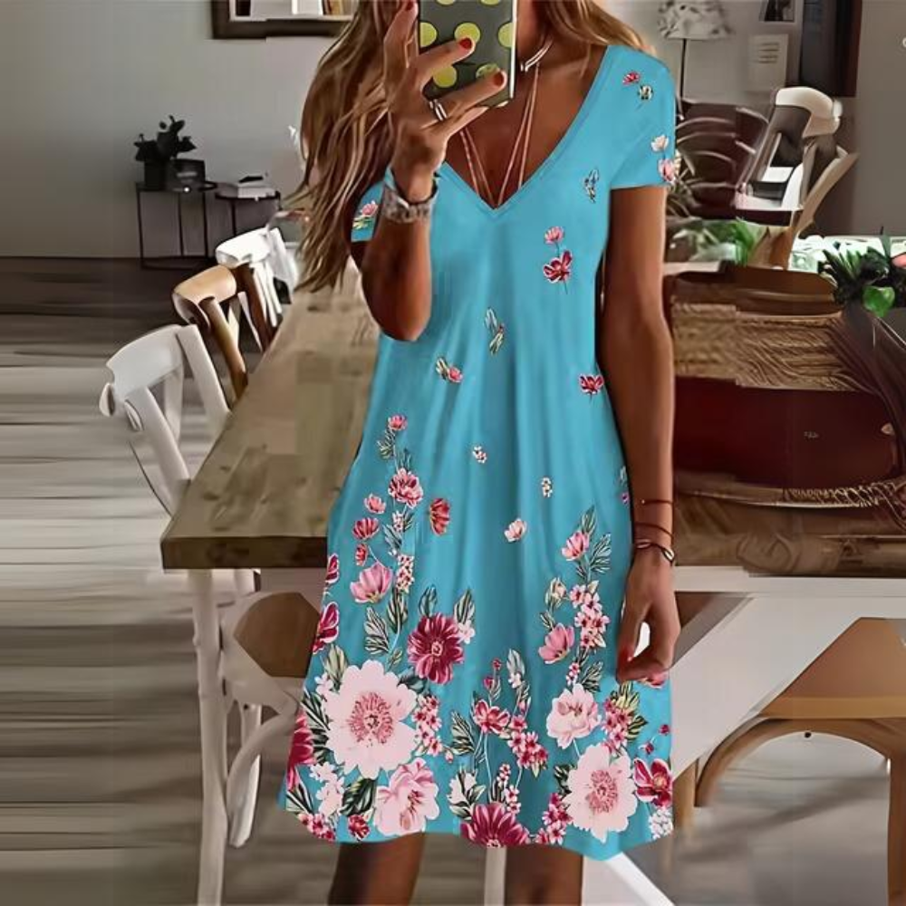 Luisa - Elegant Floral Dress