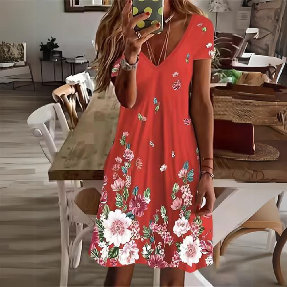 Luisa - Elegant Floral Dress