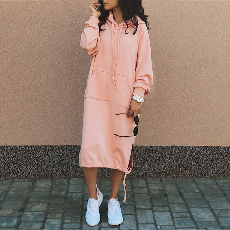 Trendy hooded dress - Madelyn