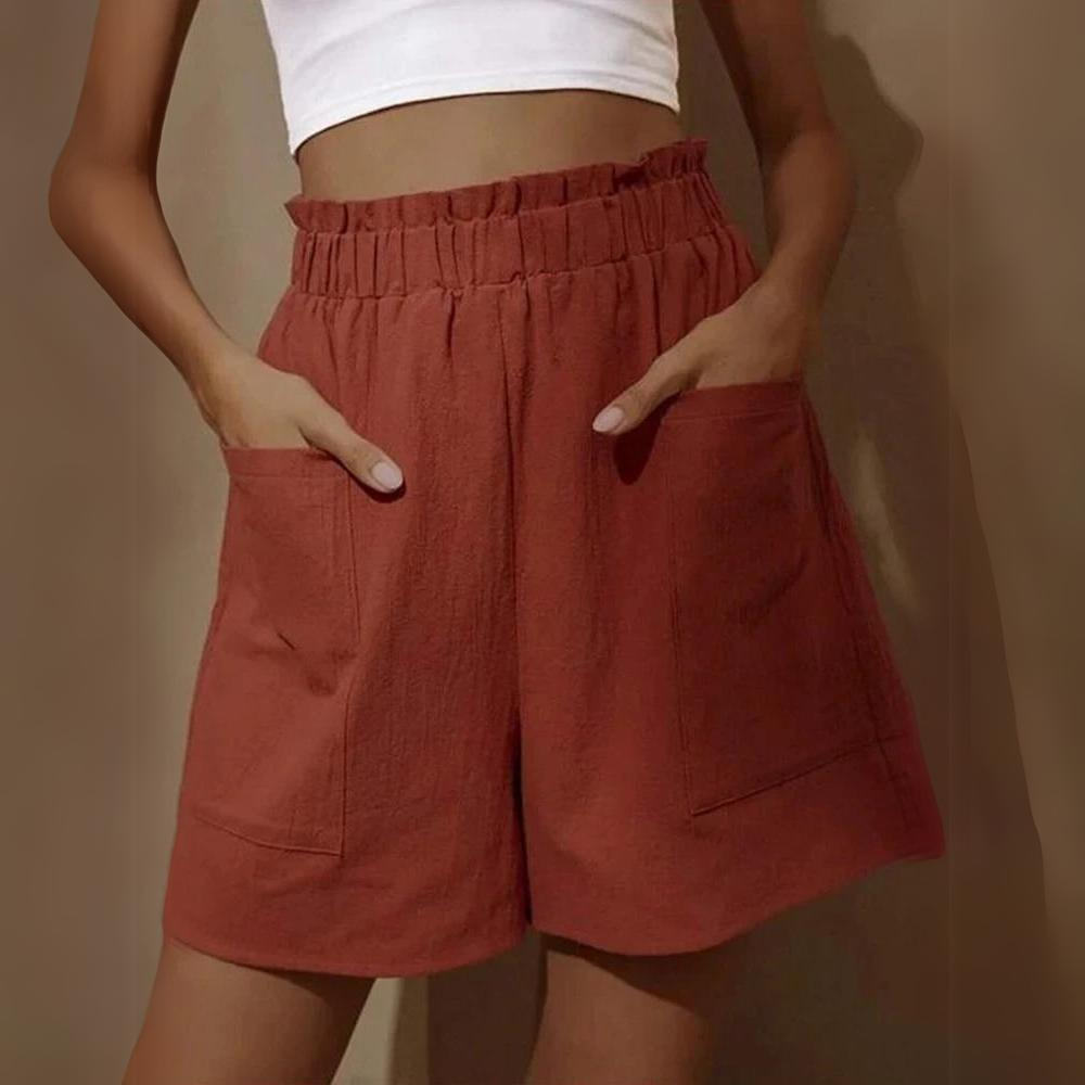 Maris - Cotton Linen Women's Shorts