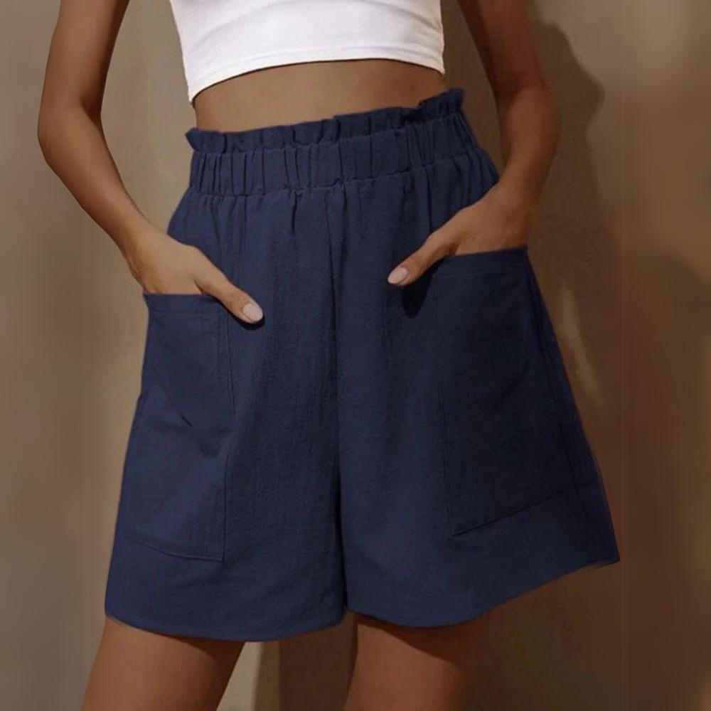 Maris - Cotton Linen Women's Shorts