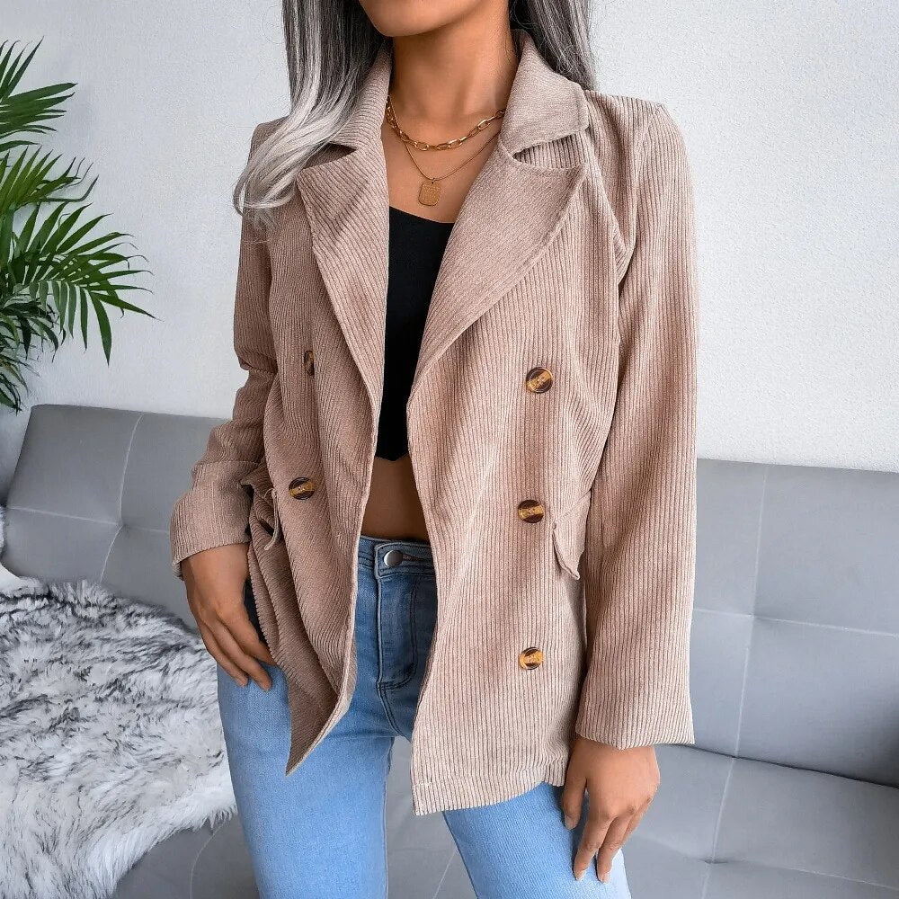 Double-breasted corduroy blazer - Martha