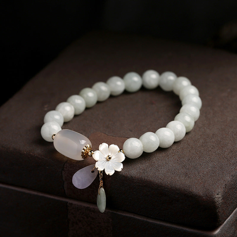 Jade Stone and Agate Bracelet | Brings good luck and looks stylish!