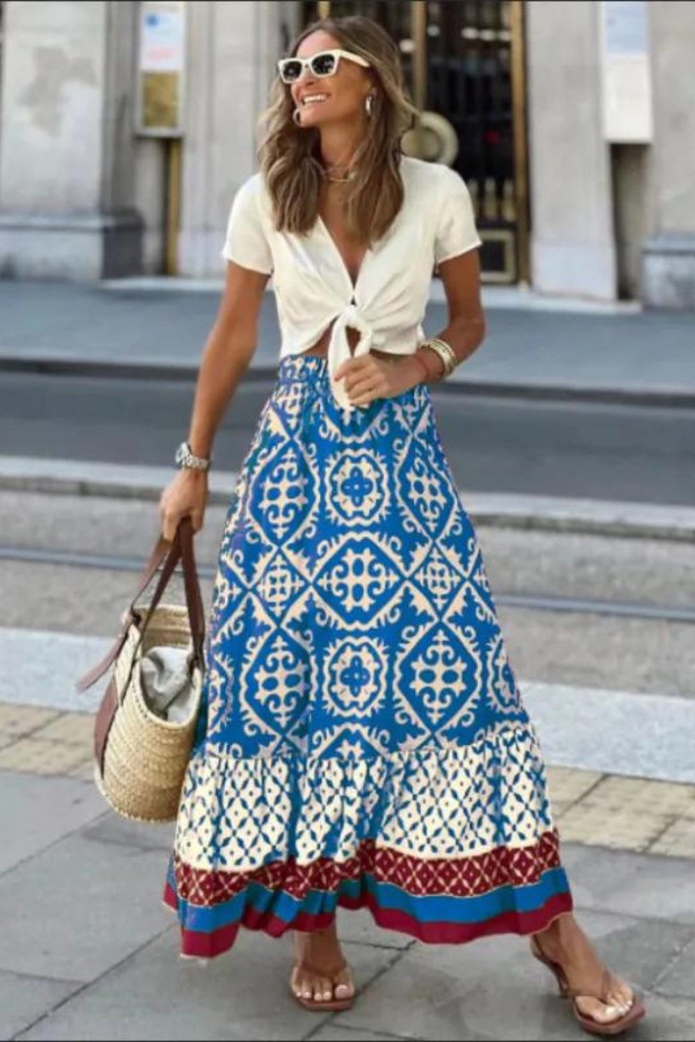 Nila - Detailed summer skirt