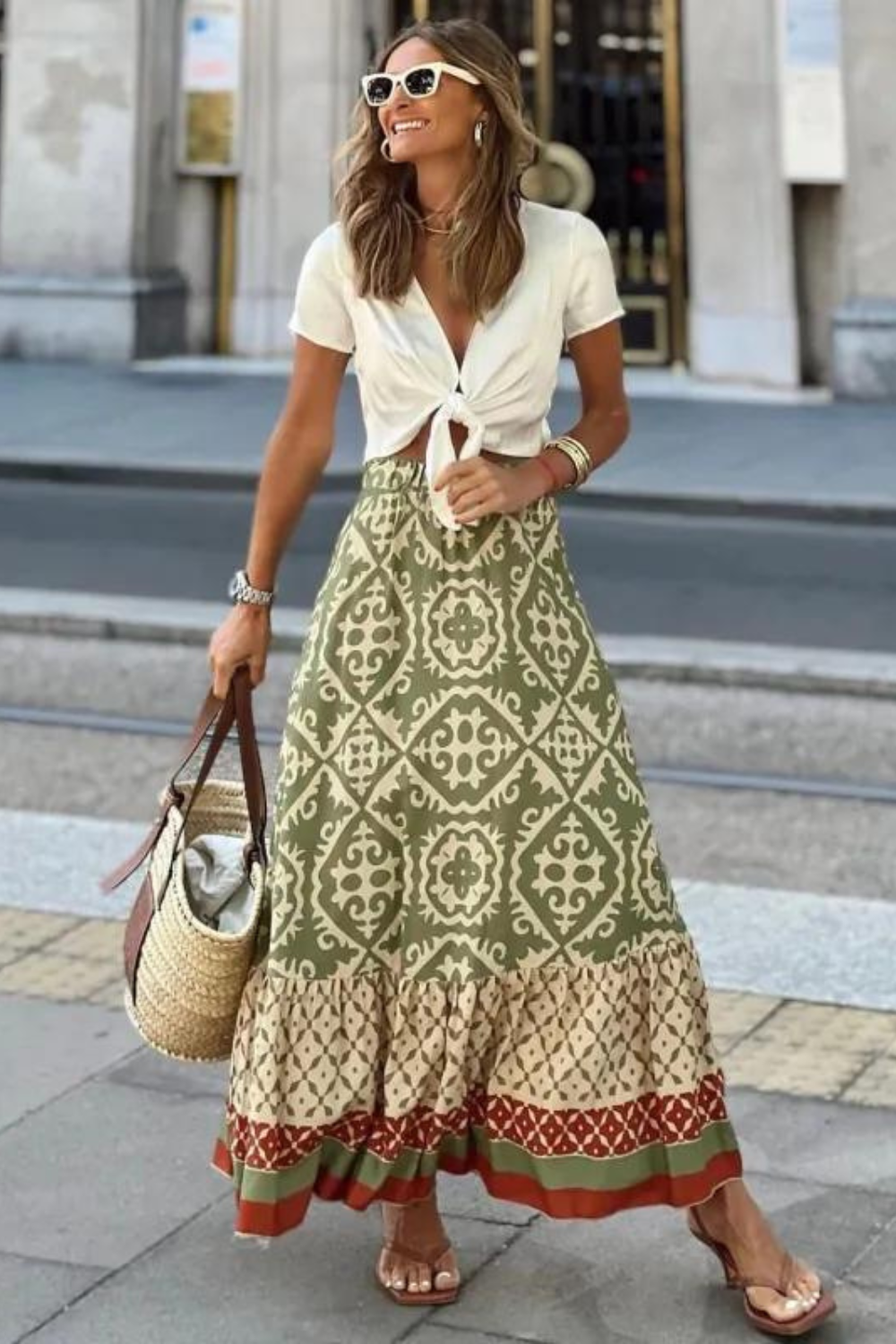 Nila - Detailed summer skirt